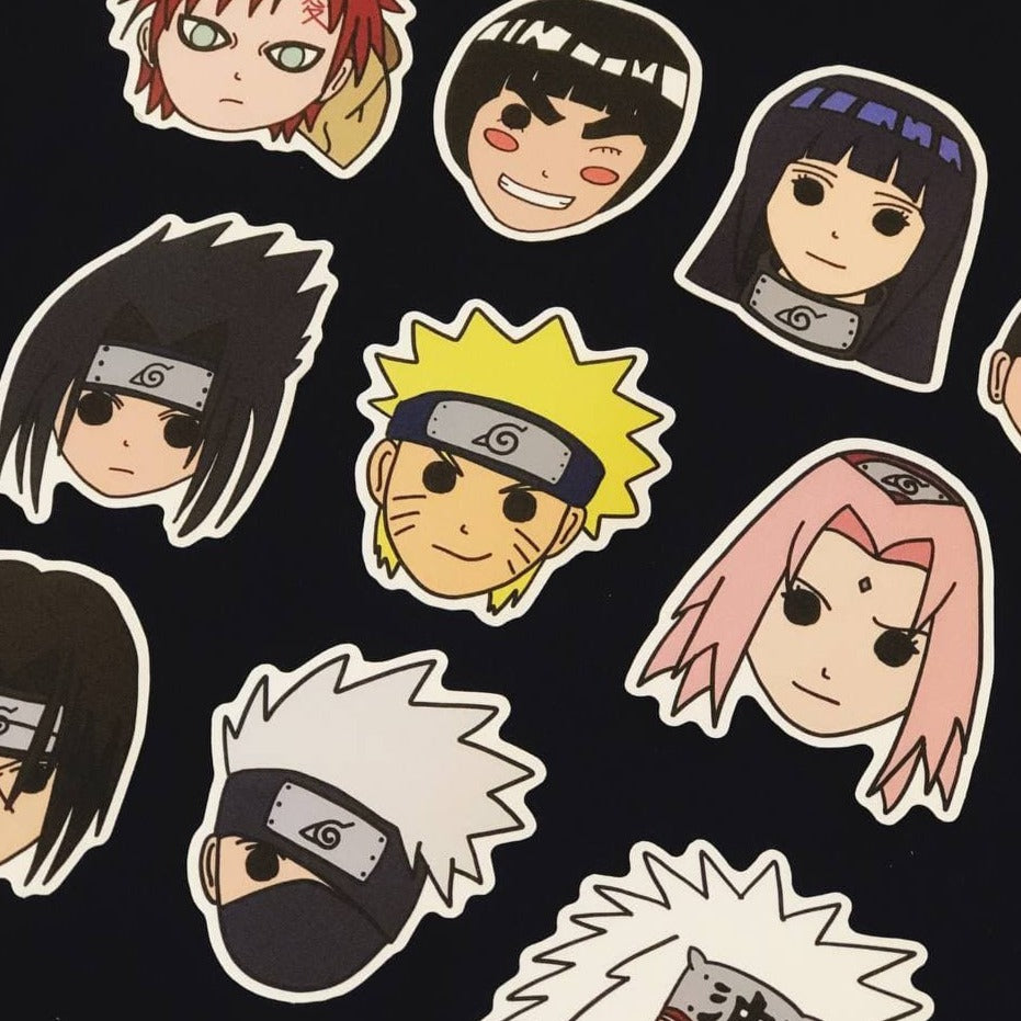 Naruto Stickers - Set of 10｜Choopl Designs
