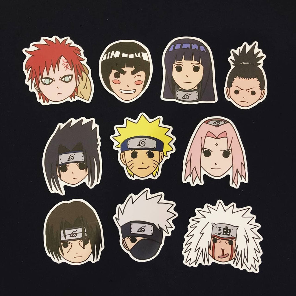 Naruto Stickers - Set of 10