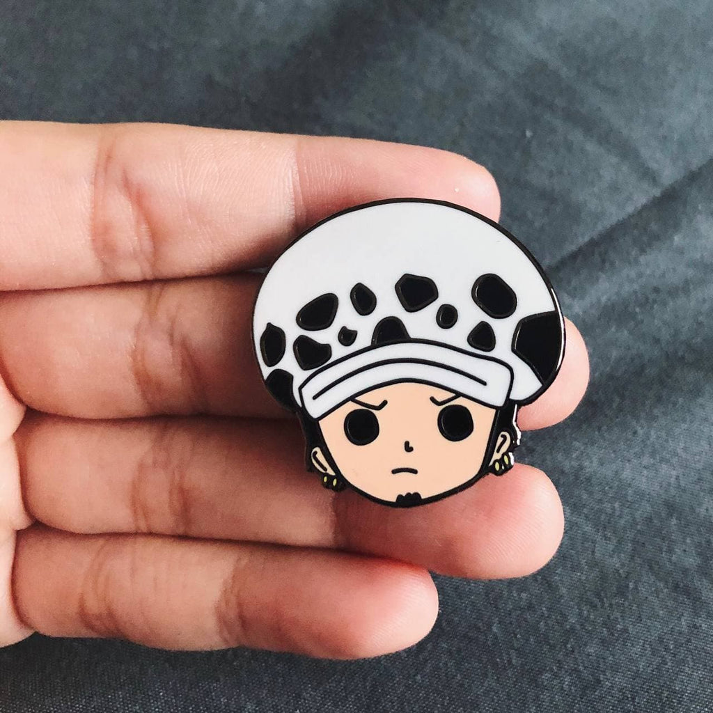 One Piece Enamel Pin Brooch Cute Anime Metal Lapel Pins for
