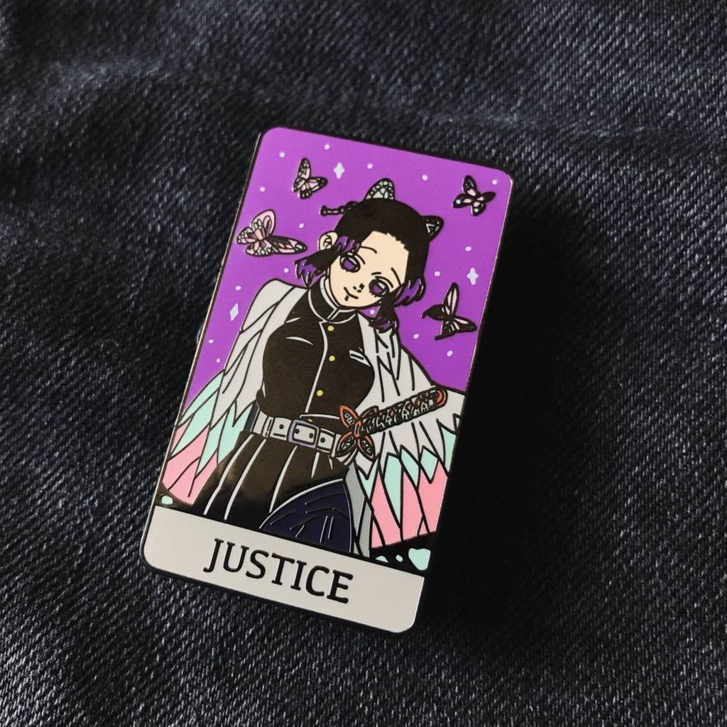 Shinobu Demon Slayer Hard Enamel Pin - Tarot: Justice｜Choopl Designs