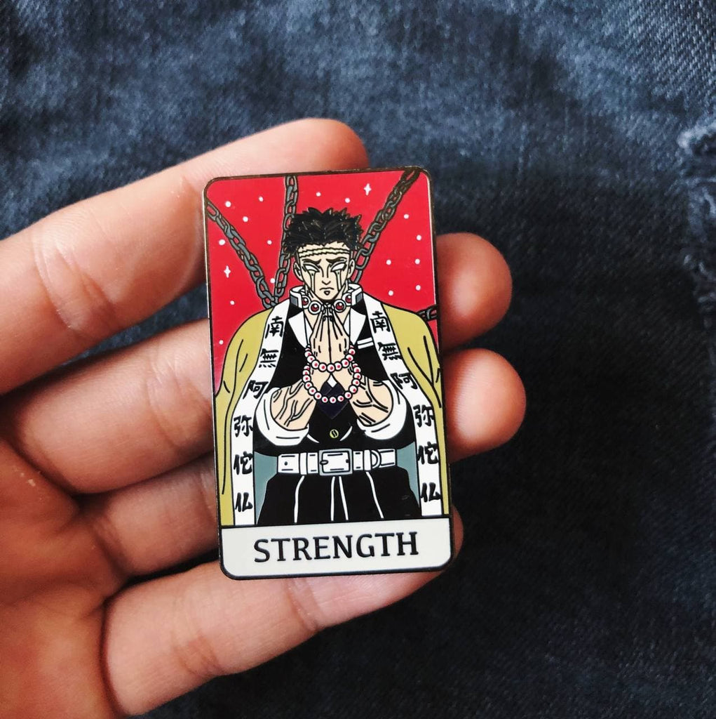 Himejima Stone Hashira Demon Slayer Hard Enamel Pin - Tarot: Strength