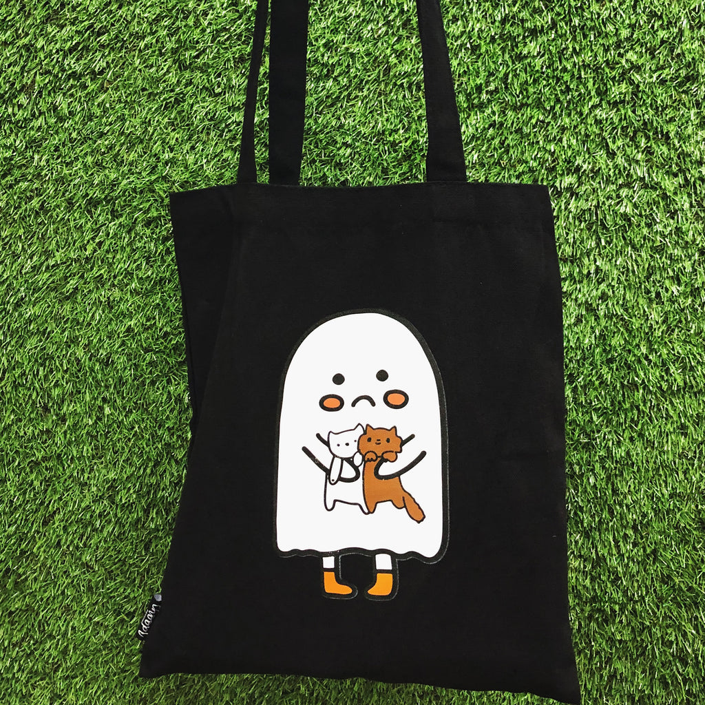 Scared Ghost Tote Bag