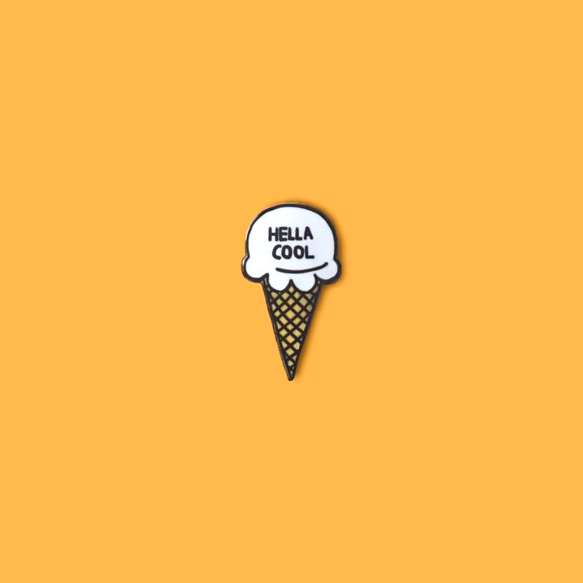 Hella Cool Ice Cream Hard Enamel Pin