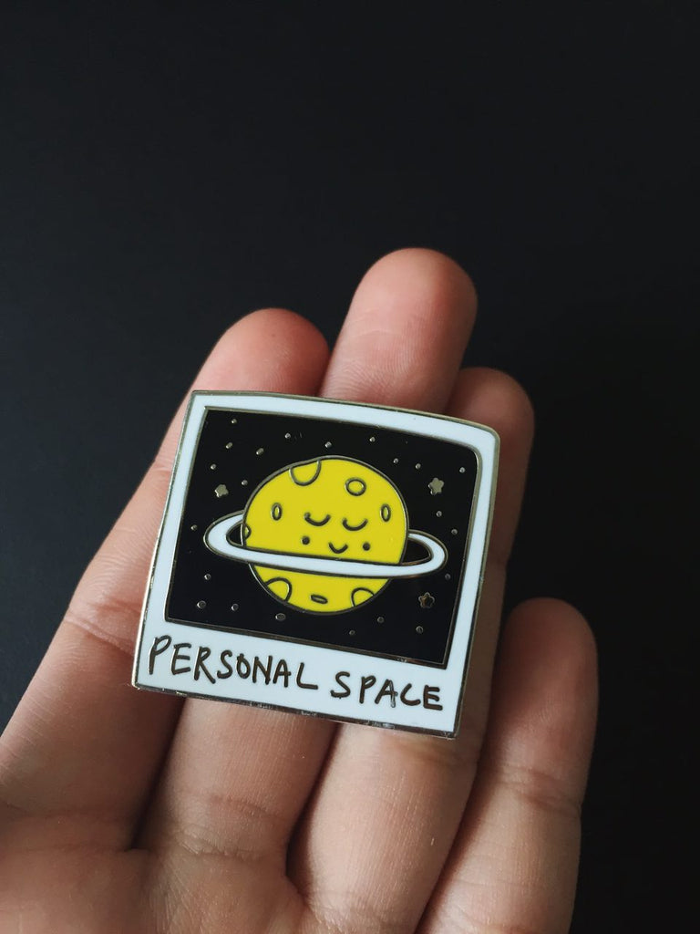 Personal Space Enamel Pin
