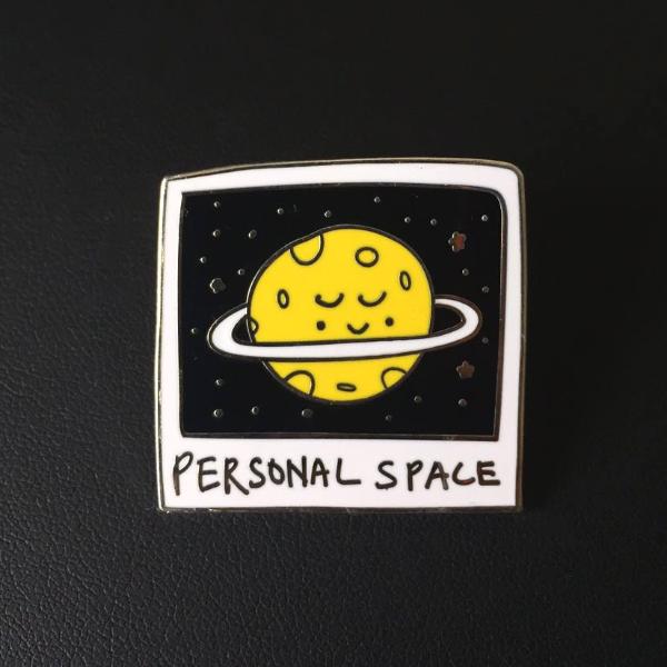 Personal Space Enamel Pin