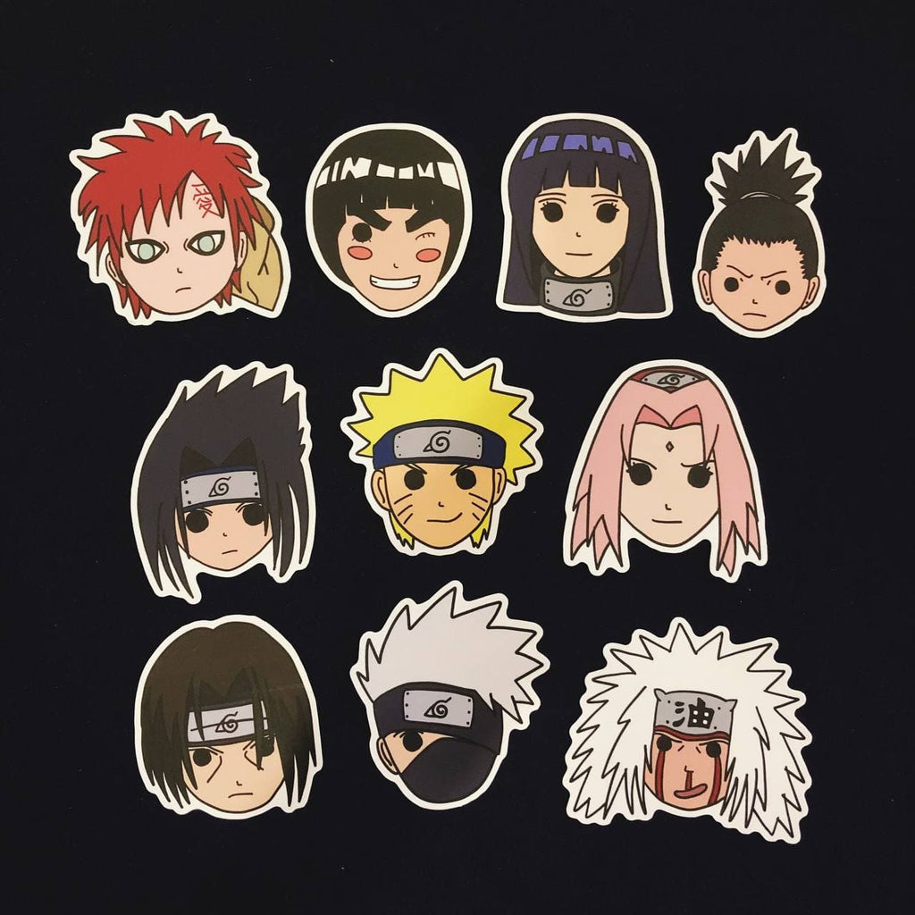 Naruto Stickers - Set of 5, Pick and Choose