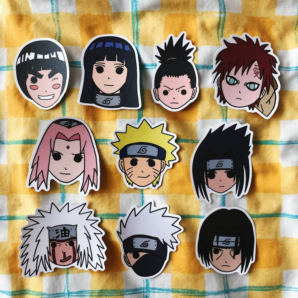 Naruto Stickers - Set of 10｜Choopl Designs