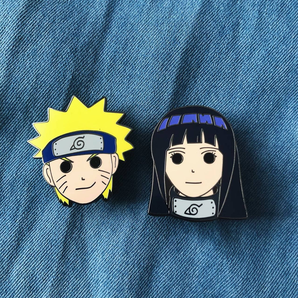 The Uzumakis Set: Hinata and Naruto Uzumaki Hard Enamel Pins