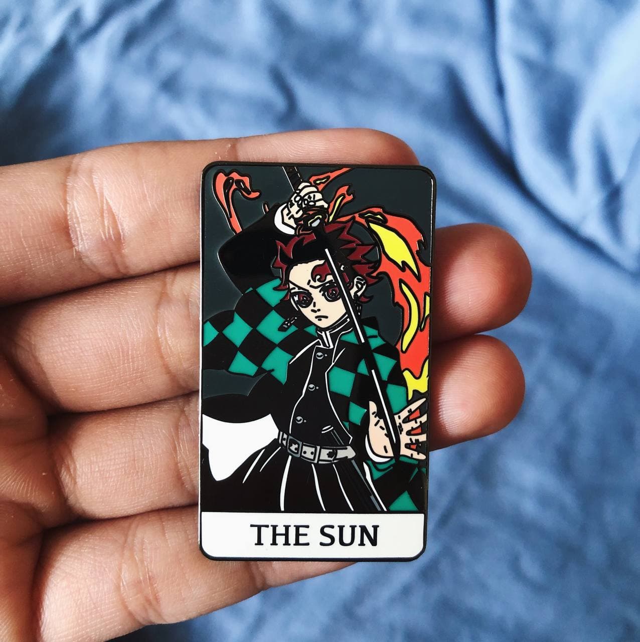 Kireipins Demon Slayer Zenitsu hot Tarot Card Pin