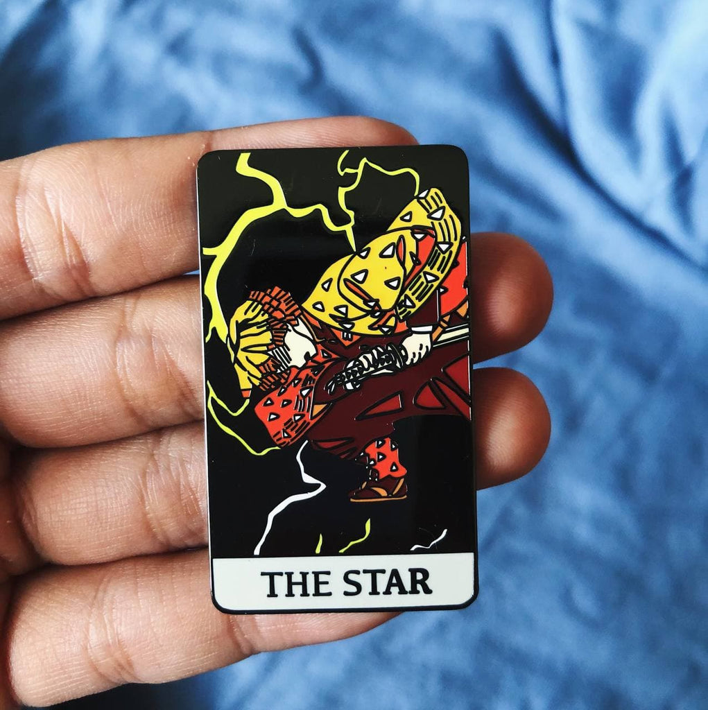 Zenitsu Demon Slayer Hard Enamel Pin - Tarot: The Star
