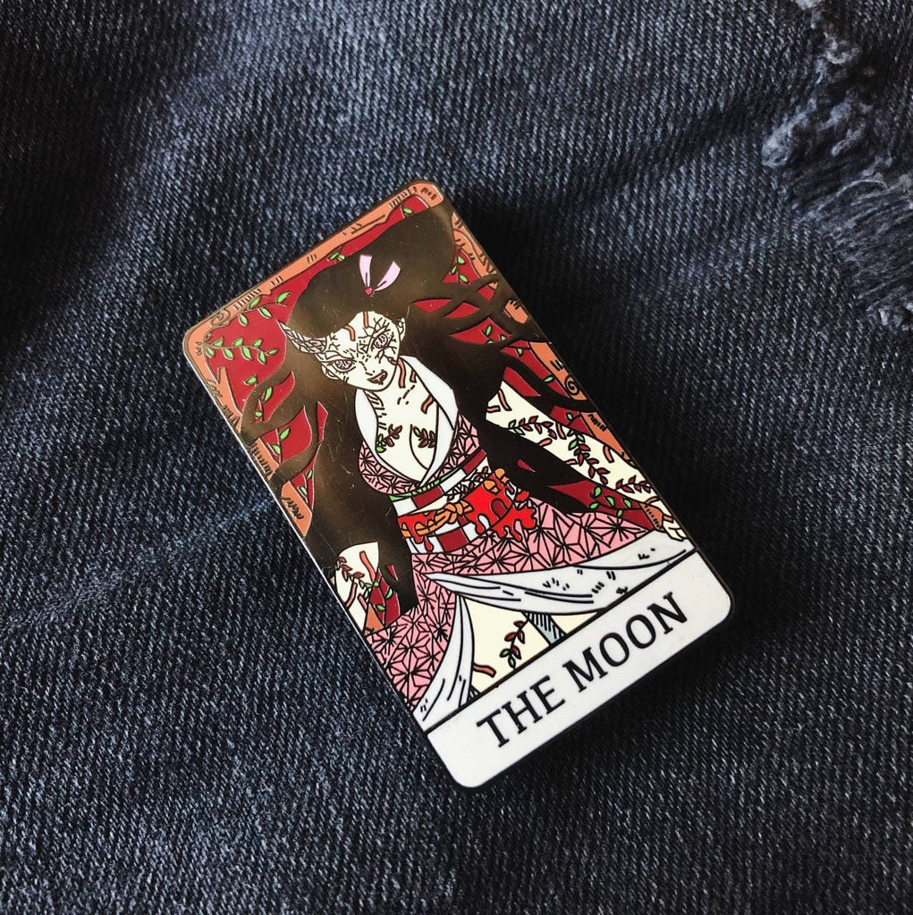 Nezuko Demon Slayer Hard Enamel Pin - Tarot: The Moon