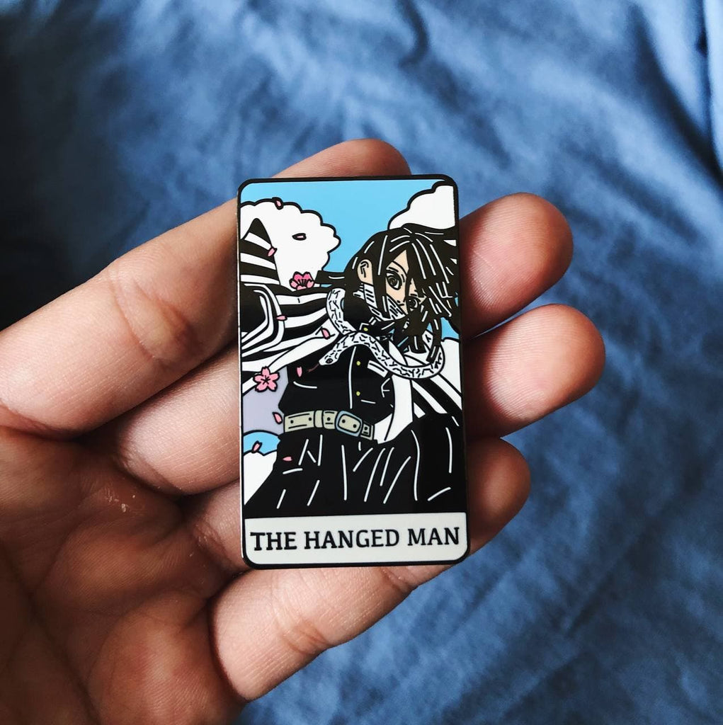 Obanai Serpant Hashira Demon Slayer Hard Enamel Pin - Tarot: The Hanged Man